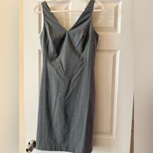 Banana Republic Charcoal V-Neck Mini Dress